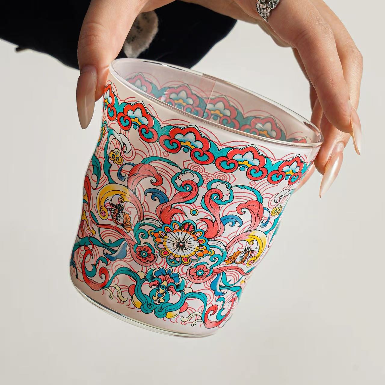 Regalo de cumpleaños para chicas tazas de vidrio de alta calidad para acompañantes de regalo de alta calidad exquisita taza de agua caja de regalo image 3