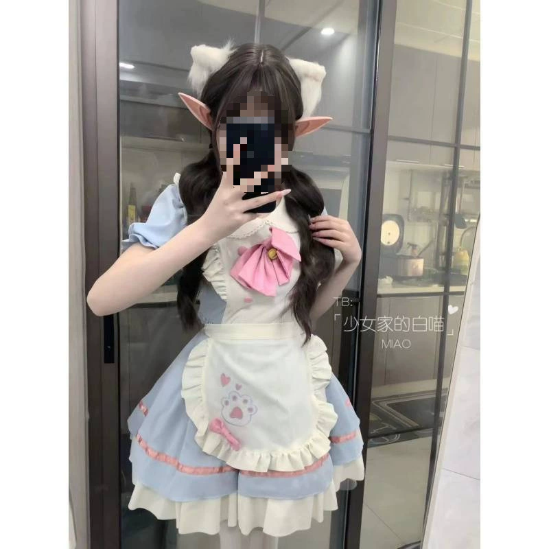 Платье с японским фартуком, Lolita OP, в стиле лолита, косплей