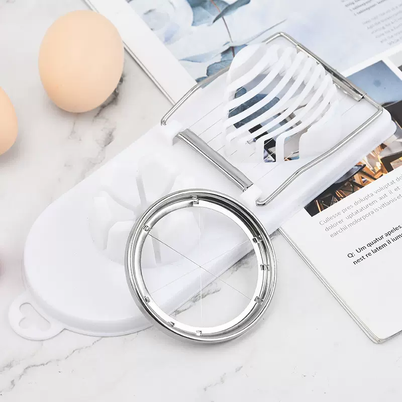 多功能304不锈钢切鸡蛋皮蛋二合一分割器 分瓣器切蛋工具切蛋器