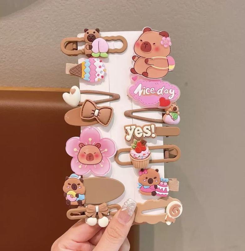 KULOMI Kids Hairpin Set Cute Sanli Pantalones Pequeñas Niñas Pequeñas Pequeñas