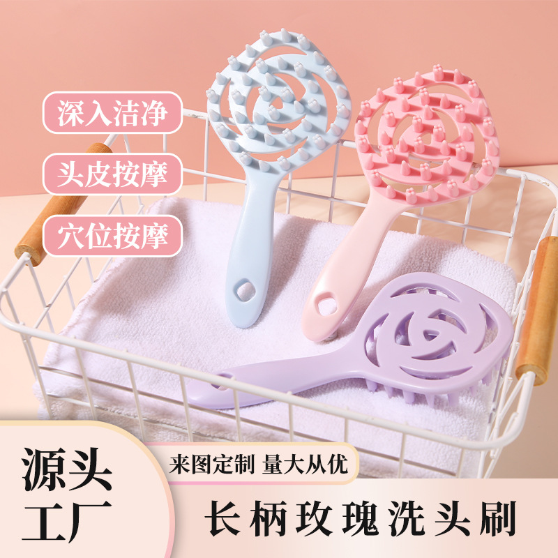 Massager contains rose for men and women for scalp