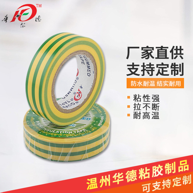 pcv警示胶带 易撕高粘定位防水耐磨彩色胶带 加宽长封箱包扎胶带