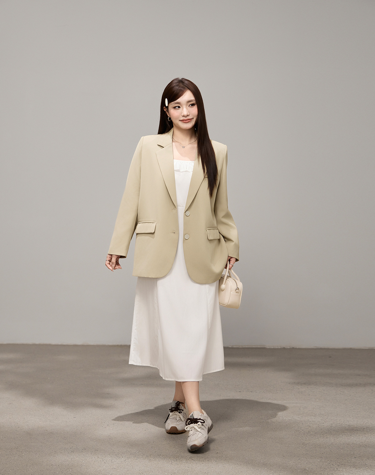 Blazer da donna taglio comodo per primavera e ufficio_voghion.com