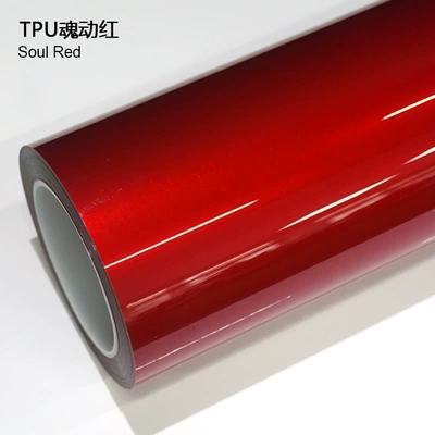 PPF colorful car wrap high, Auto Color Change Film - tpu-soul-red-1524m15m