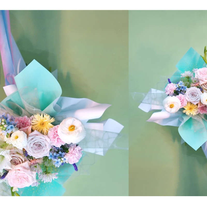 原创芭彩纸彩虹看见鲜花包装花店玫瑰花束花艺包花纸花篮礼品装饰