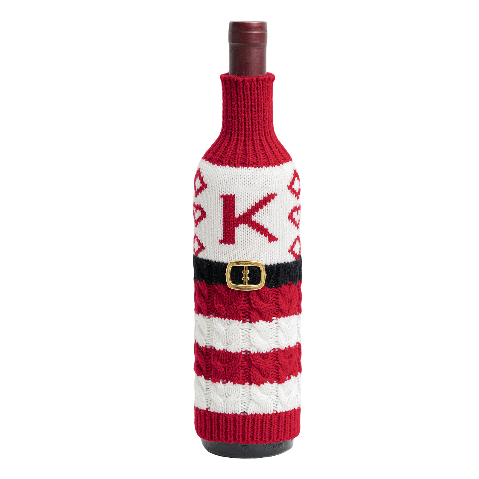 Navidad transfronteriza letras botellas de vino set decoración Navidad tejo set de vino set decoración fiesta atmósfera festiva