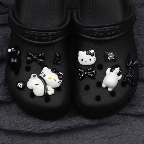 Same model KT cat shoe pattern accessories diy detachable matching hole shoes cat shoe pattern shoe buckle shoe accessories