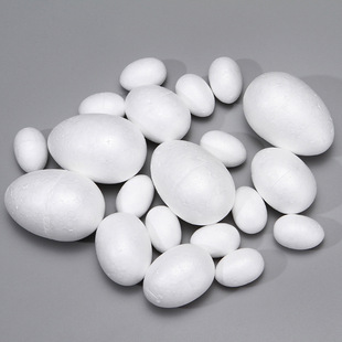Foam Ball Chicken and Duck Egg Ball Solid Styrofoam Ball Kindergarten Kidsren's Handmade Easter Egg DIY Foam Protein Embryo