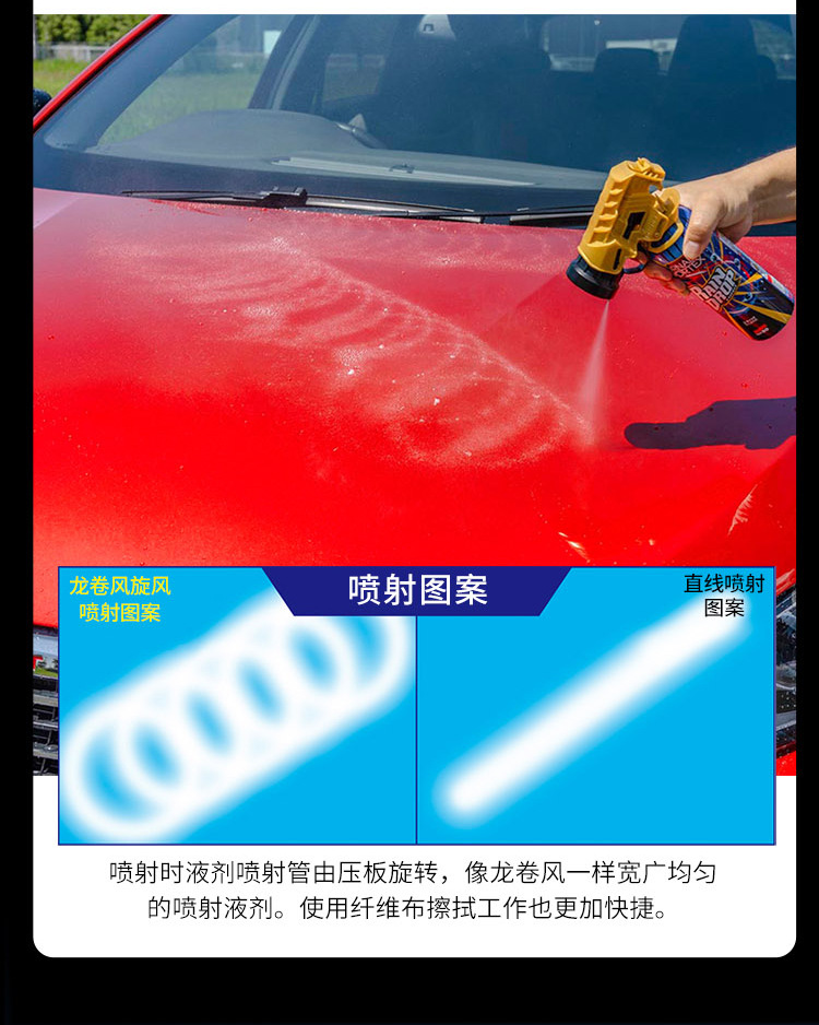 General agent SOFT99 tornado whole car coating agent car clothing care agent plated crystal light drive water rain enemy car wax