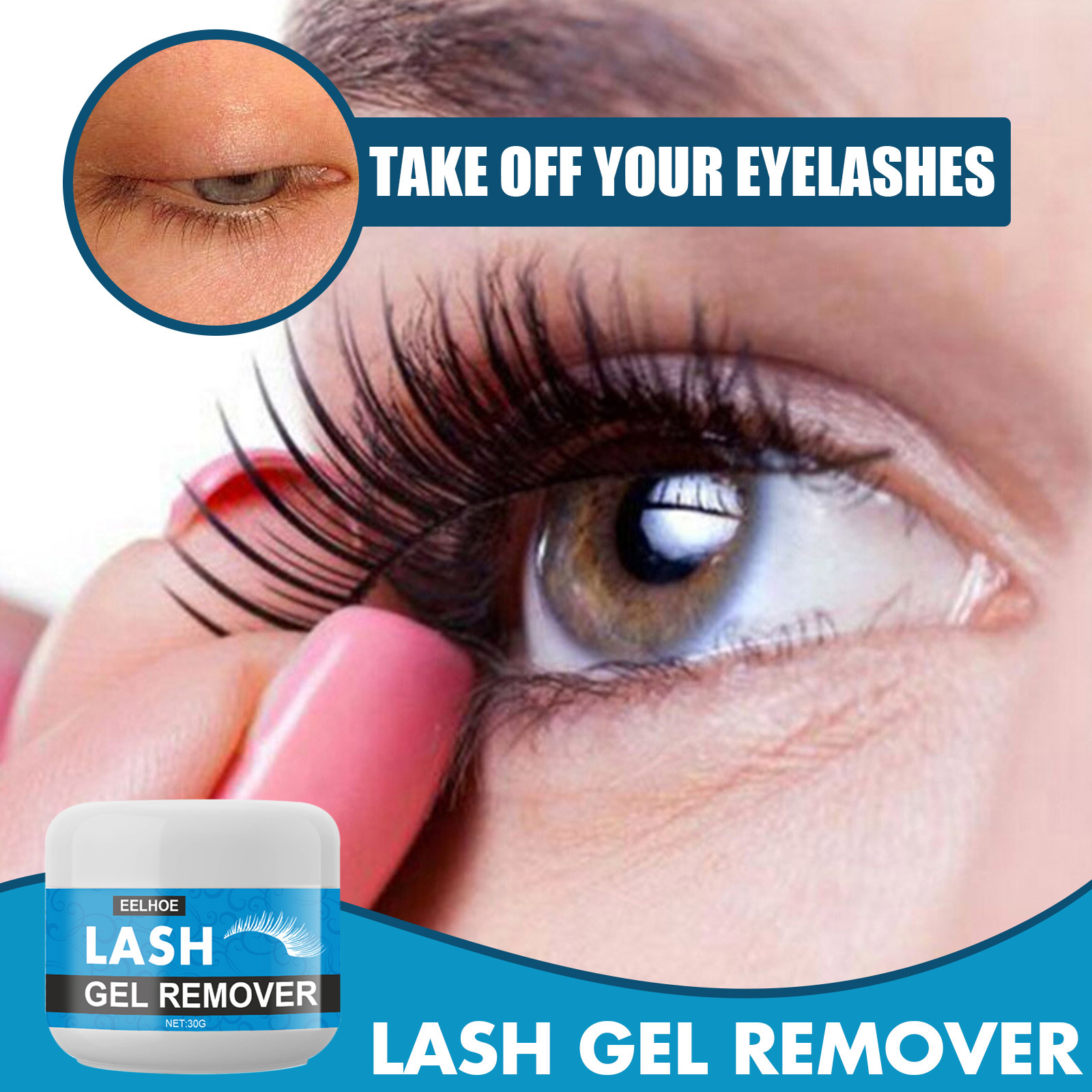 Die künstliche Mascara-Creme von EELHOE ist sanft, schnell und nicht reizend und entfernt Augenschwarz_voghion.com