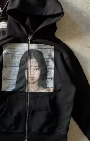 欧美版男女式可爱连帽衫青少年超大运动衫休闲衣服拉链厚|undefined