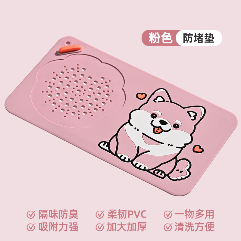 卫生间地漏防臭盖下水道防返臭封闭盖卫生间浴室硅胶垫堵口贴神器|undefined
