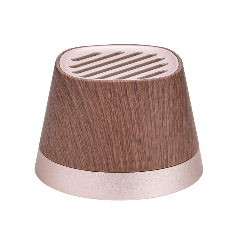 Factory Direct Sales Creative New Wood Grain Bluetooth Speaker Mini Wireless Charging Magnetic Wooden Speaker Cross-Border Hot Sale