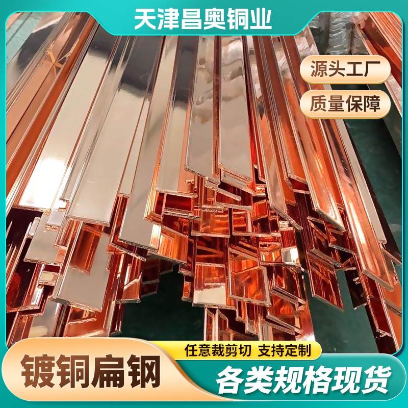 镀铜扁钢现货    铜包钢接地扁铁40*4    镀铜接地引出线厂家