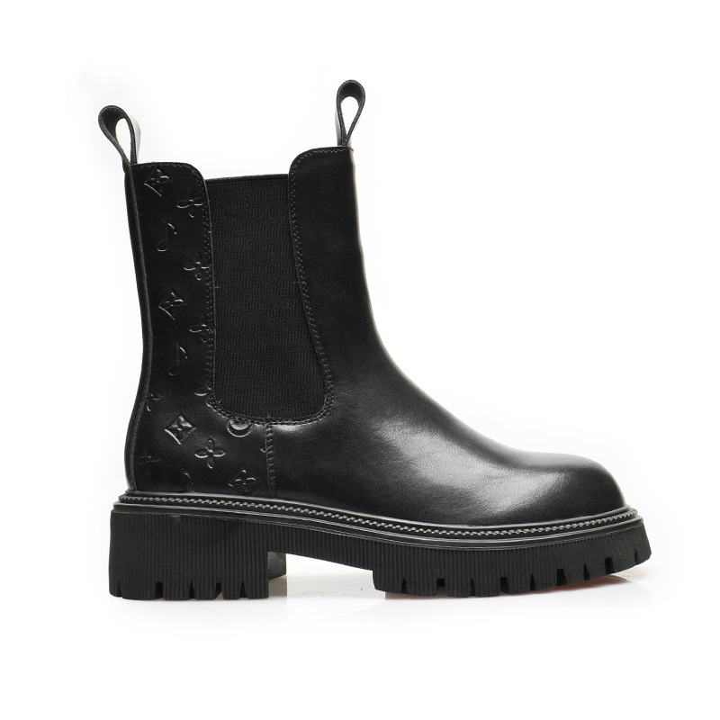 Martens, elastic fashionable boots, universal chelsea