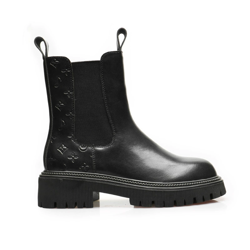 Martens, elastic fashionable boots, universal chelsea