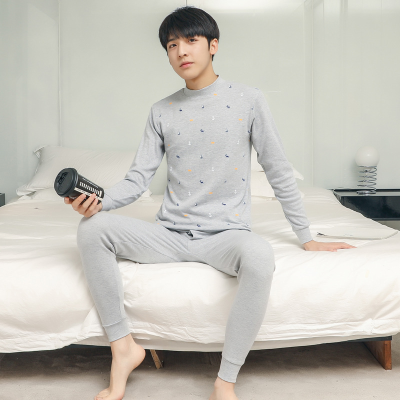 Ropa de otoño juvenil pantalones largos conjunto de ropa interior para niños medianos y grandes niños y niñas suéter de algodón niñas suéter línea conjunto de pantalones