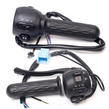 新国标电动车把座开关爱玛龟王五代碟鼓刹组合按钮一体转把总成