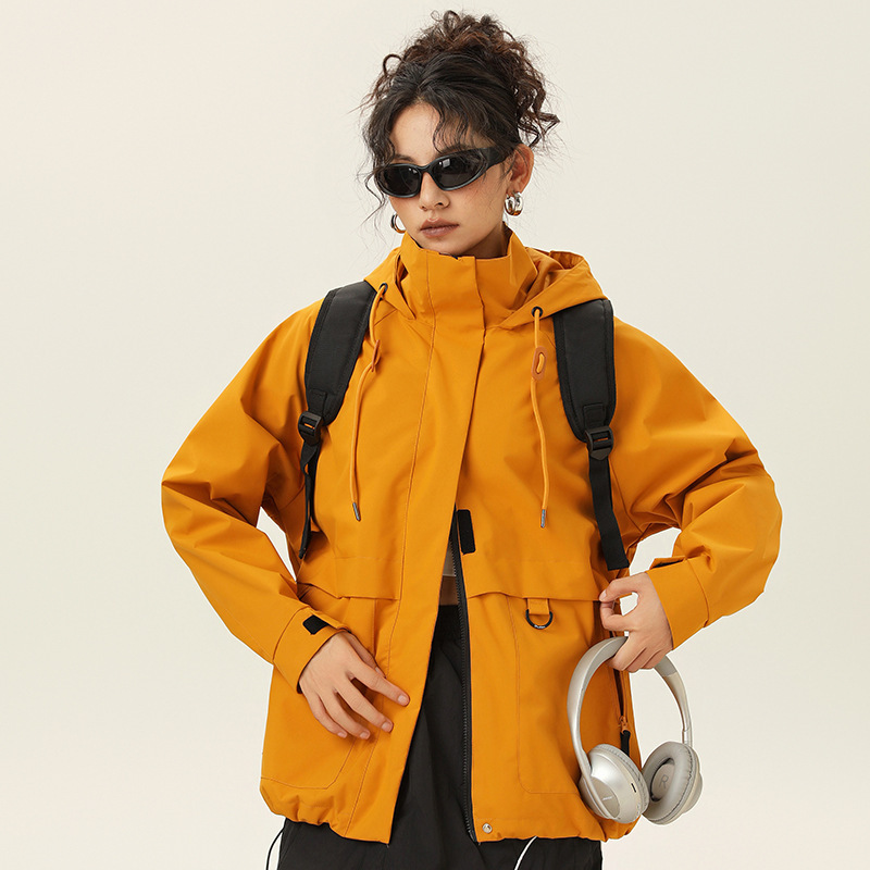 The Story of Rose Liu Yifei Huang Yimei with Light and Thin Three-in-One Outdoor Workwear Jacket Women's Mountaineering Jacket