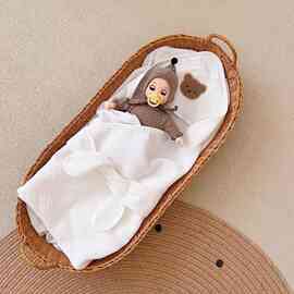 婴儿抱被产房新生儿包被春秋夏季薄款纯棉纱布初生襁褓包巾包裹