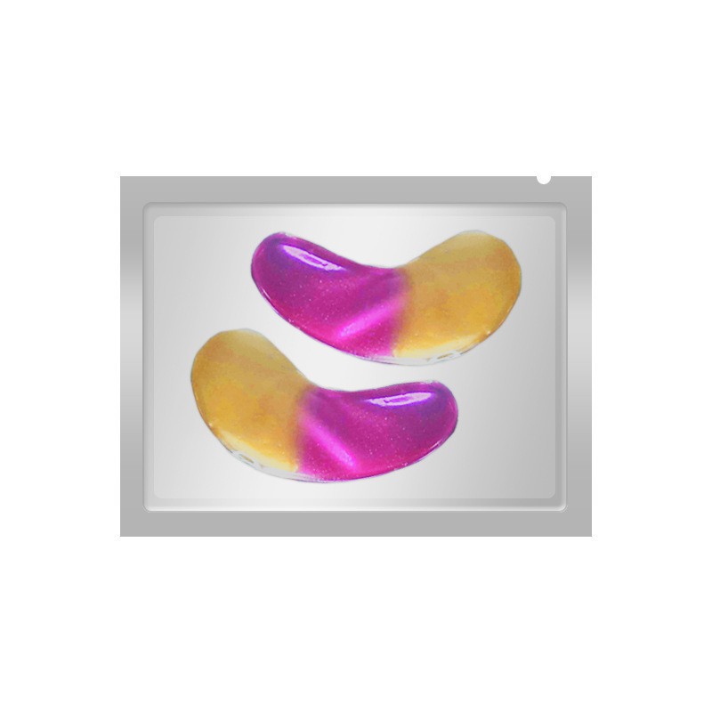 Mascarilla de ojos transfronteriza de colágeno y oro, parche hidratante para ojos con diseño de mariposa, fabricante mayorista para comercio exterior