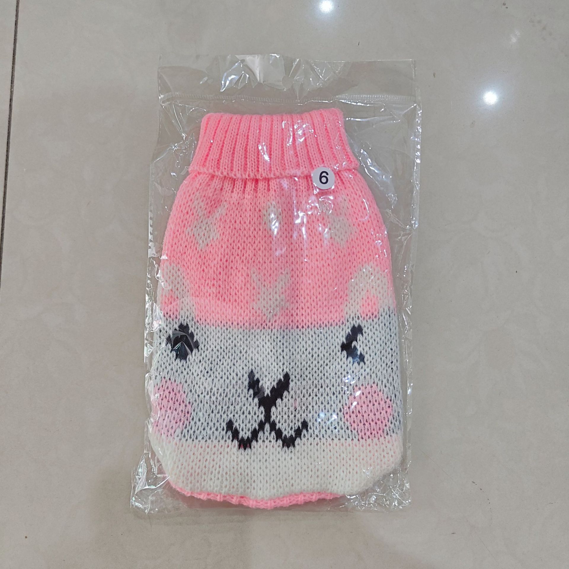 Ropa para mascotas multi-color de lana de punto ropa de gato de dos piernas de solapa caliente casual mascota suéter de una sola pieza de entrega