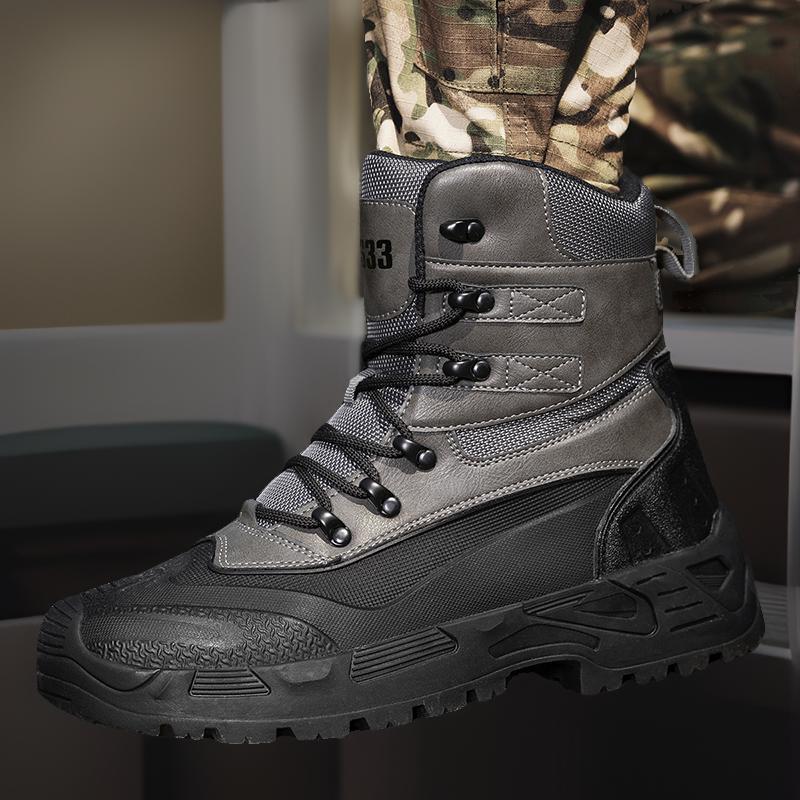 Nuevas botas tácticas de Amazon, botas de combate, botas de entrenamiento físico, botas de montaña al aire libre, botas de herramientas, botas del desierto, hombres de talla grande