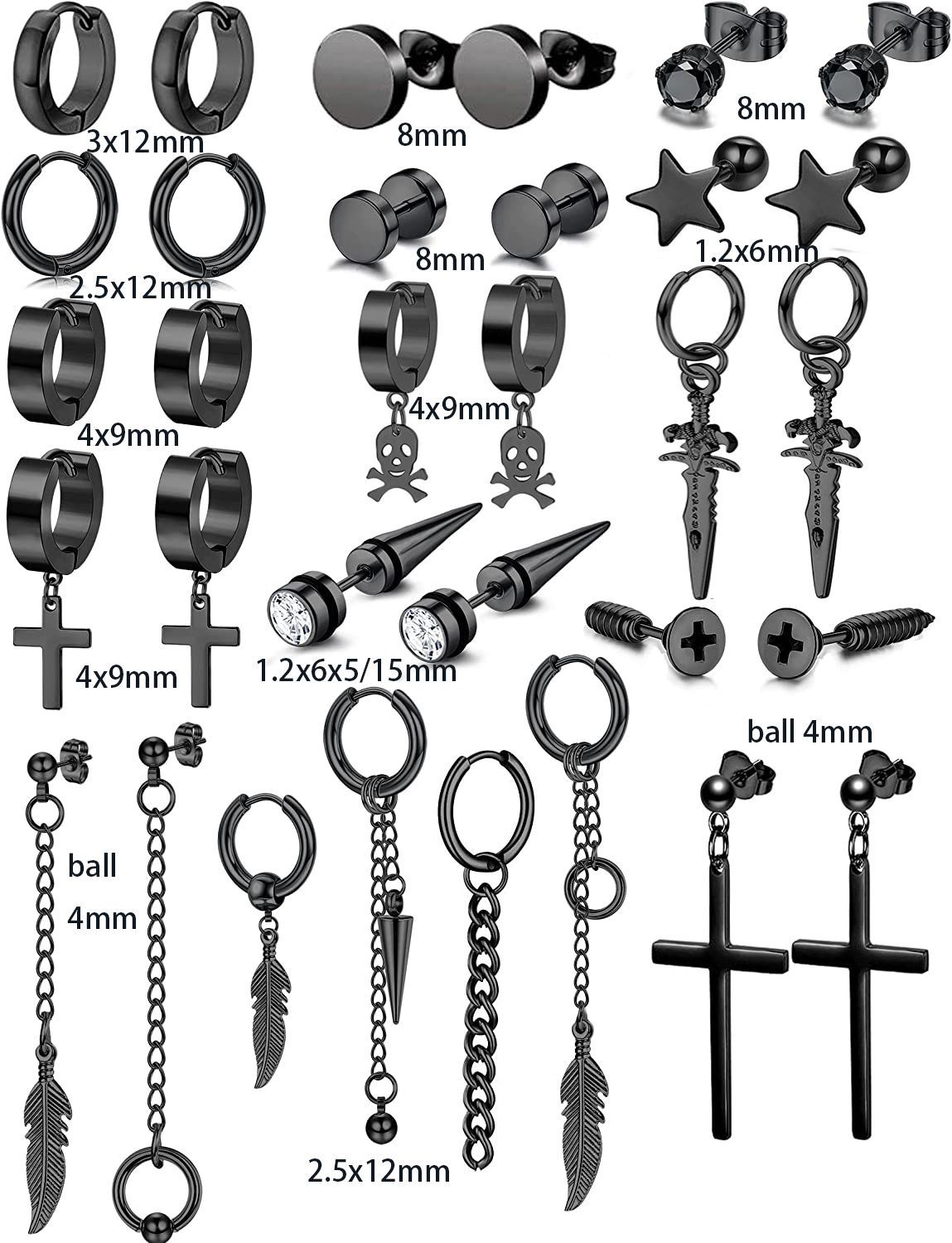 Pointed titanium steel lip stud product view