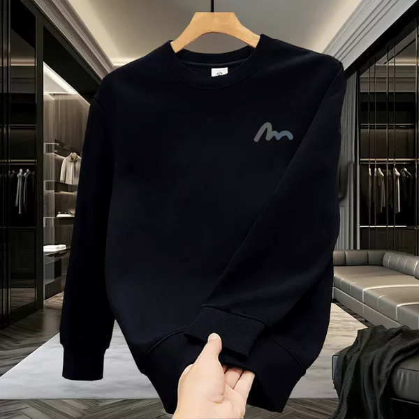 Outlet Spring and Autumn Heavyweight Sweatshirts for Men and Women, Loose Casual Versatile Pullovers, Long-Sleeved Tops, Round Necks