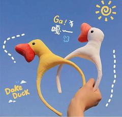 Korean Version Famous Duckie Hair Band Cartoon Cute Adult Hair Accessory Face Washing Hair Clip Headband Hair Accessory