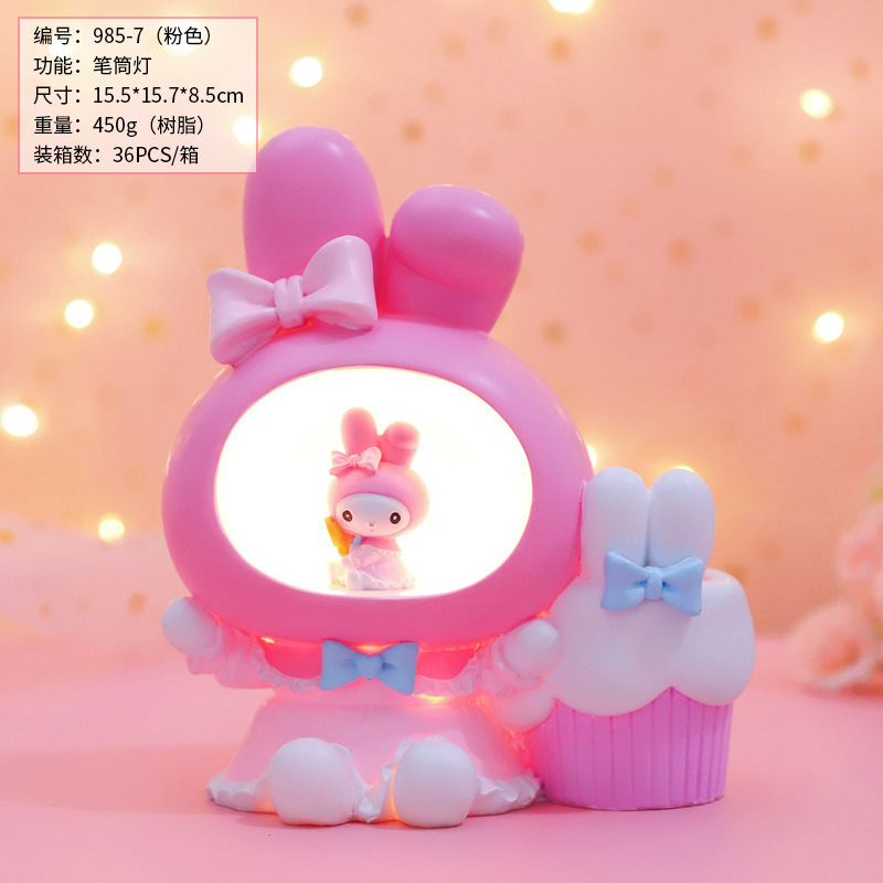 Regalo navideño nuevo estilo de fantasía sirena de concha luz de portalápices niña ins decoración de la habitación decoración venta directa de fábrica