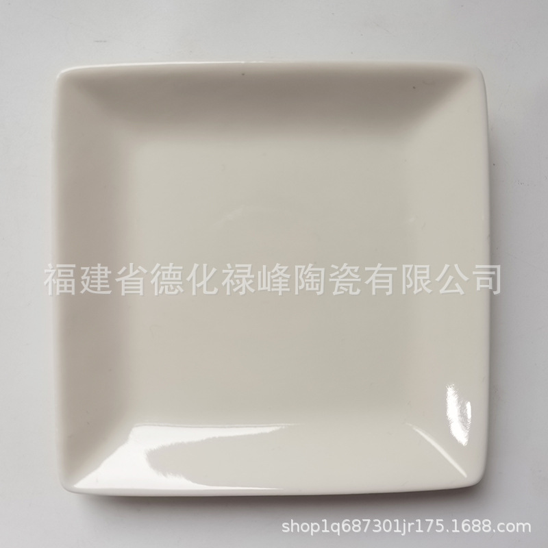 패턴 없는 정사각형 8*8*1.5cm 순수한 흰색