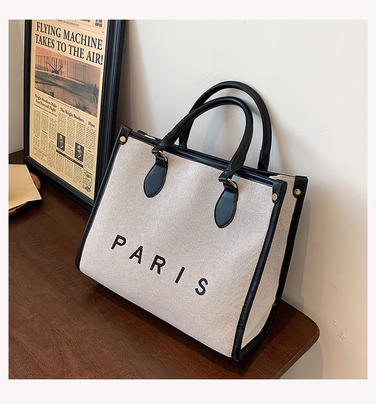 Nihaojewelry Wholesale Fashion Letter Paris Large Capacity Tote Bag display picture 63