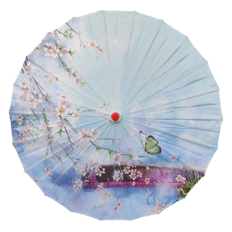 A generation of Chinese style ceiling decoration oil paper umbrella show dance props antique craft umbrella printed silk umbrella