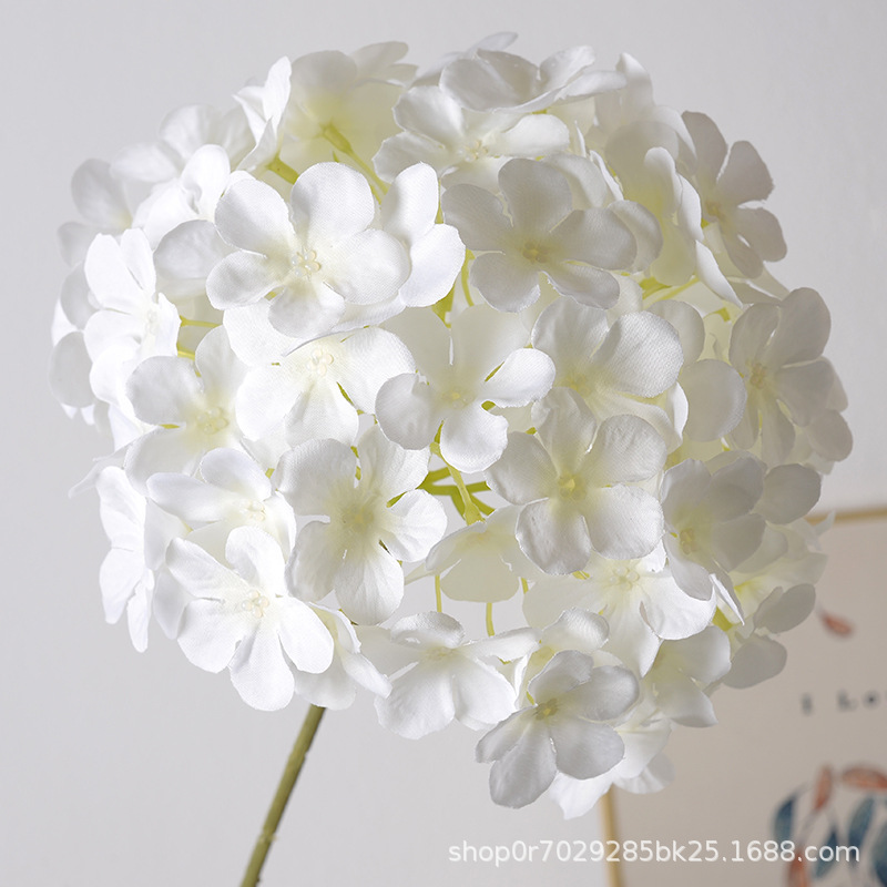 Piruleta de simulación, hortensia, hortensias grandes, boda, decoración de hileras de flores, decoración de arreglos florales para el hogar, decoración de flores decorativas