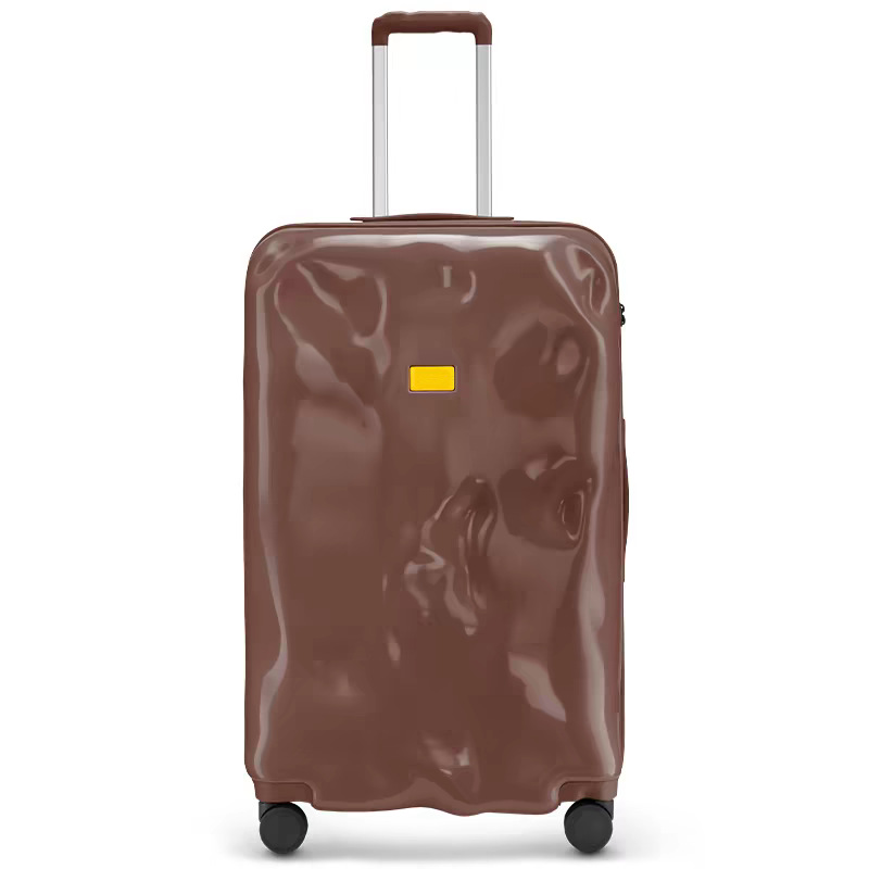 クラッシュ耐性のある箱、凹凸のある隕石痕のあるスーツケース、耐久性のあるジッパー付きPCローダースーツケース、スポーツトラベルスーツケース、機内持ち込みスーツケース