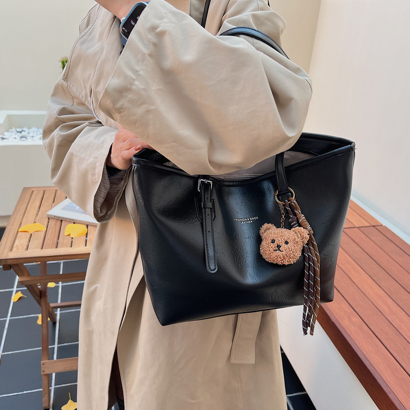 复古上班通勤包包女大容量2025新款高级质感百搭休闲托特包单肩包|undefined