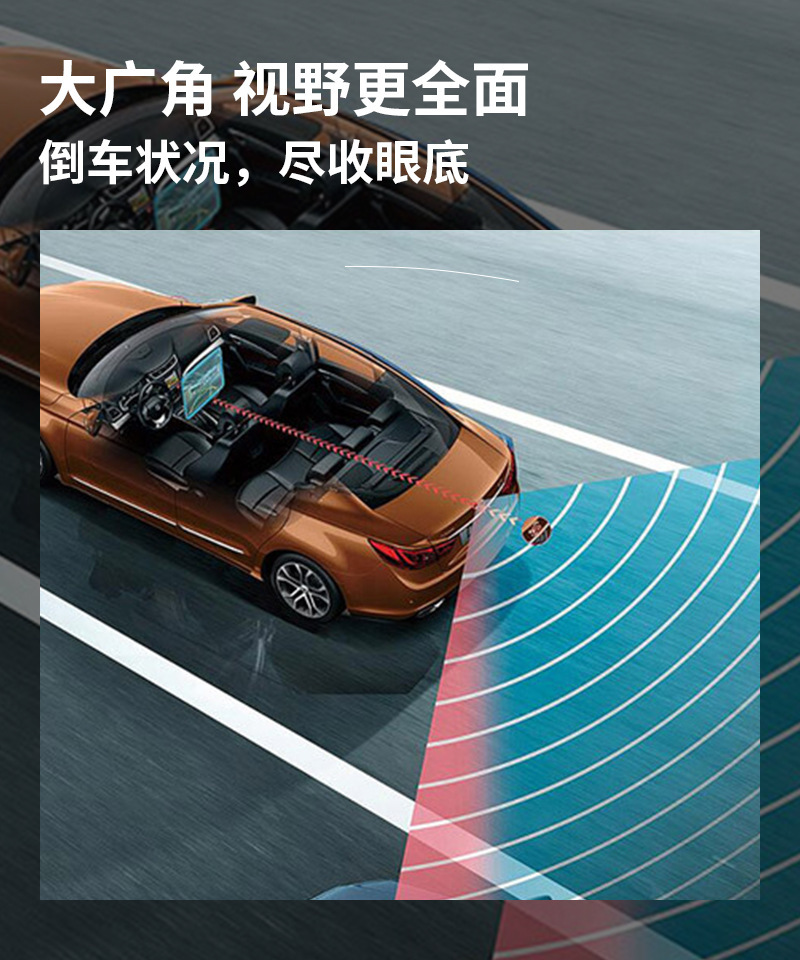 Car Reversing Rearview Camera with Dynamic Trajectory Ahd720Pahd1080Pcvbs