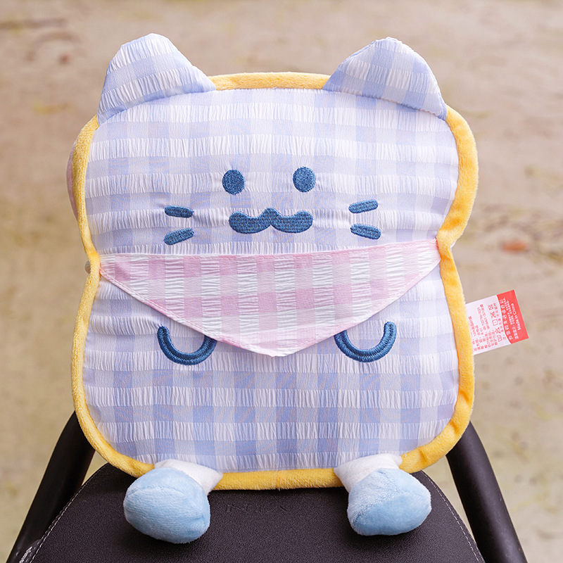 Electric Vehicle Children's Front-Mounted Anti-Collision Pad, Cartoon Cute Thickened Head Protection Pad, Universal Cat-Shaped Anti-Collision Pad