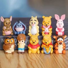 DIY くまのプーさんファミリーシリーズブラインドボックス装飾品かわいいティガーイーラーカンガルーフクロウデスクトップインターネット有名人
