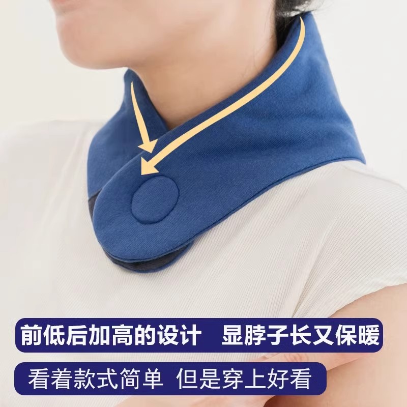 목 보호 작은 스카프 순수한 면 자궁 경부 척추 따뜻한 감기 방지 목 차가운 목 고리 열 스티커 봄과 가을 스카프 잠자는 뜨거운 압축