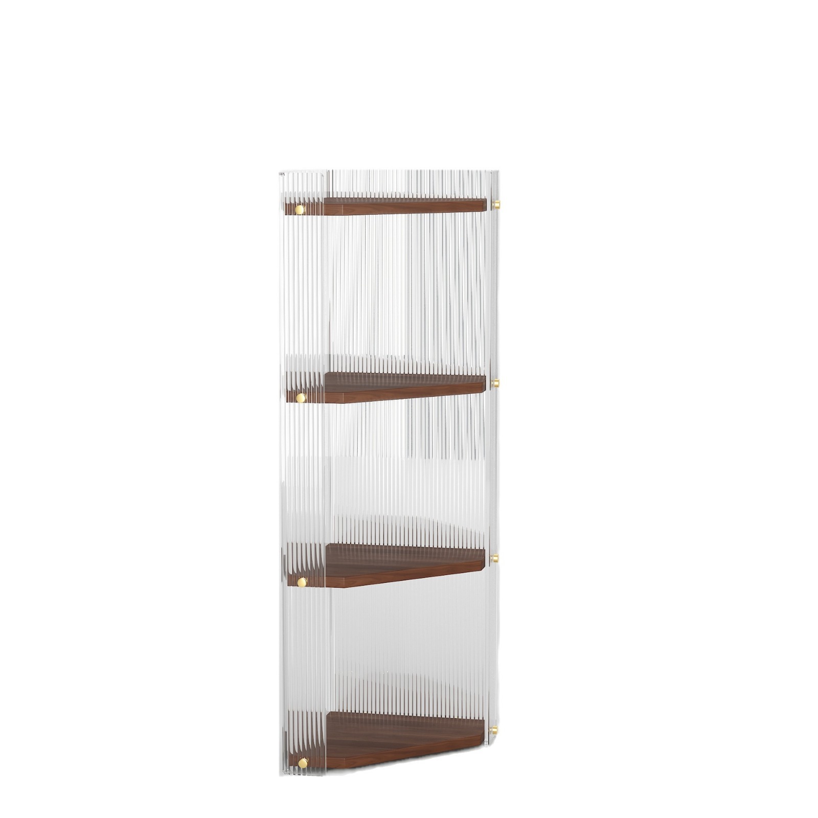 Nuevos cosméticos acrílicos simples, esquinas triangulares de madera maciza, estantes de almacenamiento de esquinas de baño, multiusos multicapa