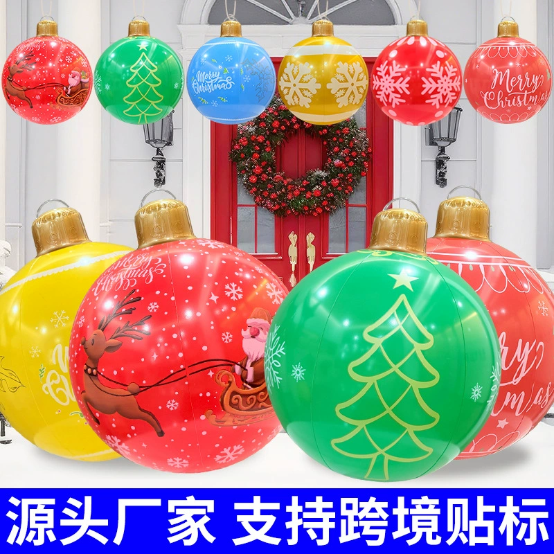 Трансграничный спот рождественский надувной рождественский шар на открытом воздухе украшения двора подвески для вечеринок украшения атмосферы украшения реквизит