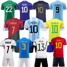 2022世界杯俱乐部足球服男女成人儿童套装定印制梅西C罗足球衣无