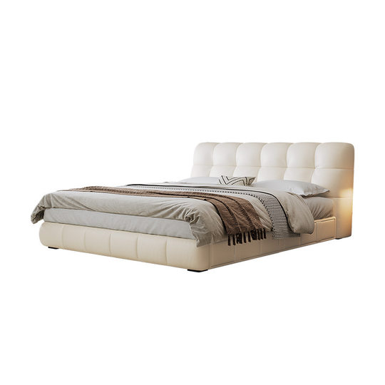 Tung Yute Multi-function Bed with Drawer French Modern Simple Light Luxury Leather Bed Master Bed Puff Storage Leather Bed