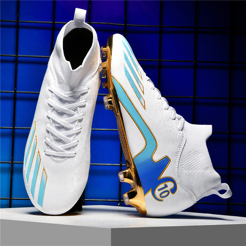 Men's High-top Artificial Turf Football Wholesale, Children's Gold-plated Long-studded Competition Training_vogvips.com
