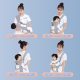Strap baby holding artifact horizontal front holding type newborn baby out simple light front and back dual-purpose multi-function