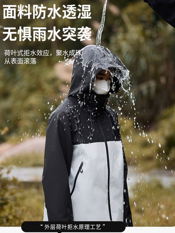 冲锋衣女三合一新款户外防风防水加绒内胆印logo批发加厚外套男款|undefined
