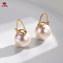 S925纯银珍珠耳扣 欧美复古耳扣 DIY法式贝珠耳圈 纯银耳环配件