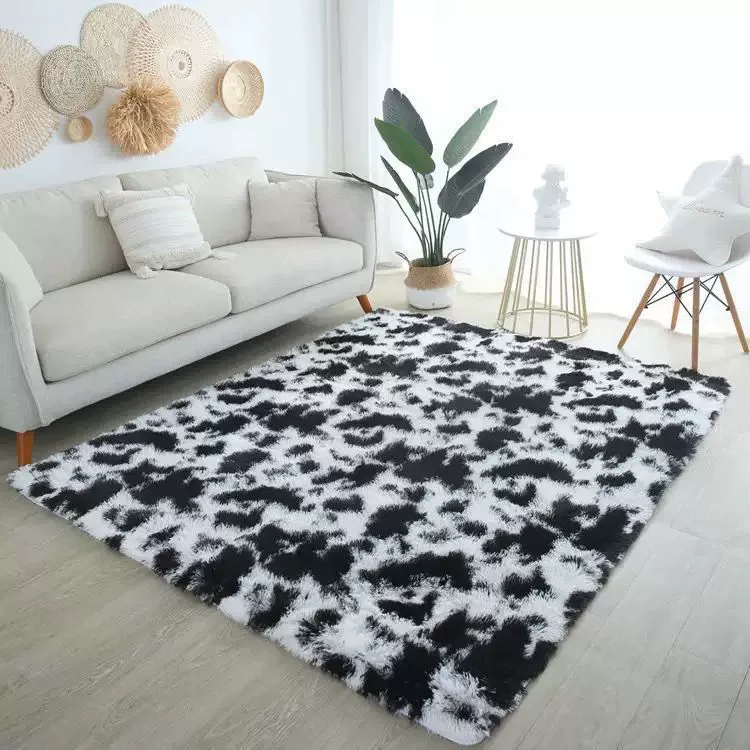 พรมห้องนั่งเล่นขนฟู หนาพิเศษ พรมไล่เฉดสีหลายสีและหลายขนาด (50×80–180×230 ซม)